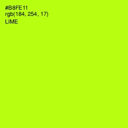 #B8FE11 - Lime Color Image
