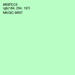#B8FEC5 - Magic Mint Color Image
