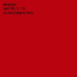 #B9030F - Guardsman Red Color Image