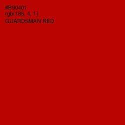 #B90401 - Guardsman Red Color Image