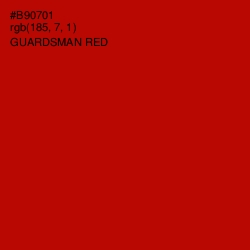 #B90701 - Guardsman Red Color Image