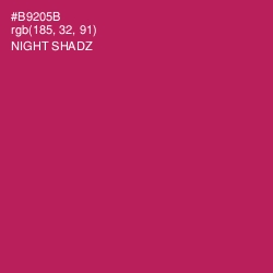 #B9205B - Night Shadz Color Image