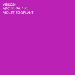 #B922B4 - Violet Eggplant Color Image