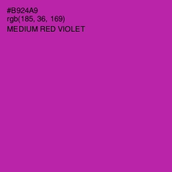 #B924A9 - Medium Red Violet Color Image