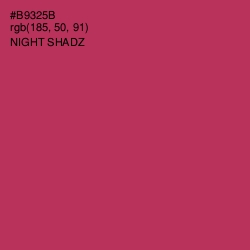 #B9325B - Night Shadz Color Image