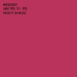 #B9335D - Night Shadz Color Image