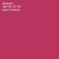 #B9345E - Night Shadz Color Image