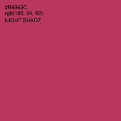 #B9365C - Night Shadz Color Image