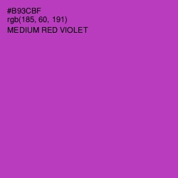 #B93CBF - Medium Red Violet Color Image