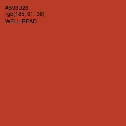 #B93D26 - Well Read Color Image