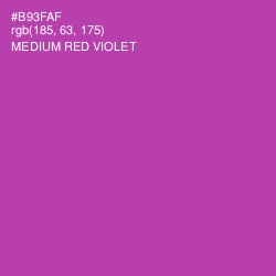 #B93FAF - Medium Red Violet Color Image