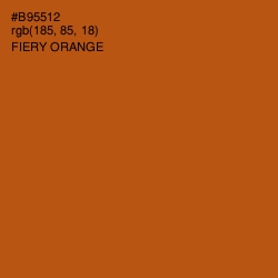 #B95512 - Fiery Orange Color Image