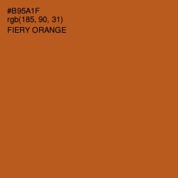 #B95A1F - Fiery Orange Color Image