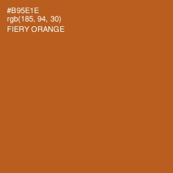 #B95E1E - Fiery Orange Color Image