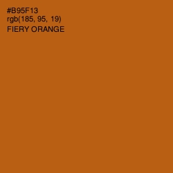 #B95F13 - Fiery Orange Color Image