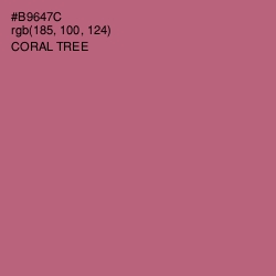 #B9647C - Coral Tree Color Image