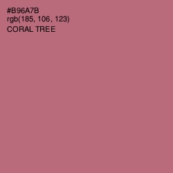 #B96A7B - Coral Tree Color Image