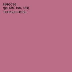 #B96C86 - Turkish Rose Color Image