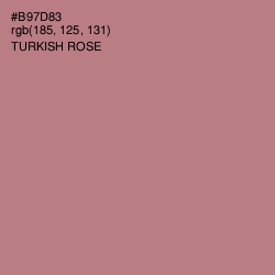 #B97D83 - Turkish Rose Color Image