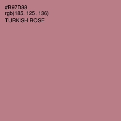 #B97D88 - Turkish Rose Color Image