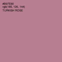 #B97E90 - Turkish Rose Color Image