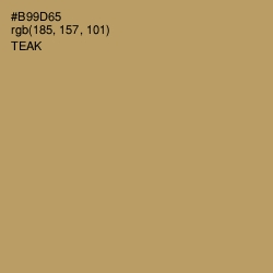 #B99D65 - Teak Color Image