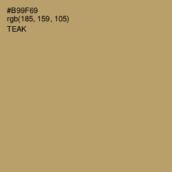 #B99F69 - Teak Color Image