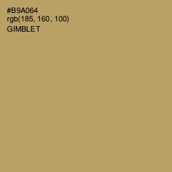 #B9A064 - Gimblet Color Image