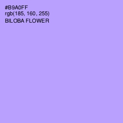 #B9A0FF - Biloba Flower Color Image