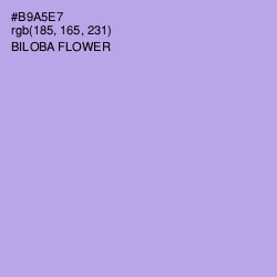 #B9A5E7 - Biloba Flower Color Image