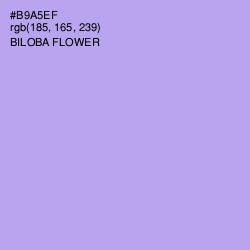 #B9A5EF - Biloba Flower Color Image