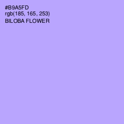 #B9A5FD - Biloba Flower Color Image