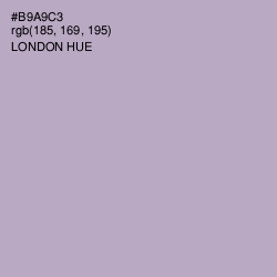 #B9A9C3 - London Hue Color Image
