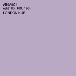 #B9A9C4 - London Hue Color Image