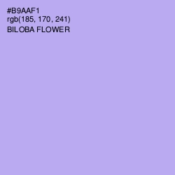 #B9AAF1 - Biloba Flower Color Image