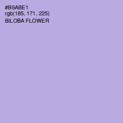 #B9ABE1 - Biloba Flower Color Image