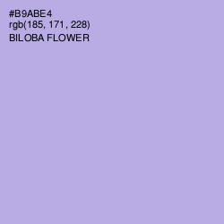 #B9ABE4 - Biloba Flower Color Image