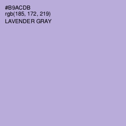 #B9ACDB - Lavender Gray Color Image