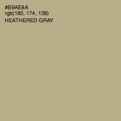 #B9AE8A - Heathered Gray Color Image