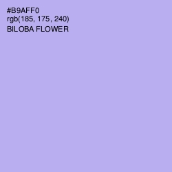 #B9AFF0 - Biloba Flower Color Image