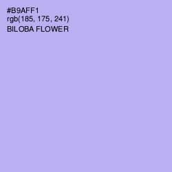 #B9AFF1 - Biloba Flower Color Image