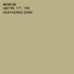 #B9B185 - Heathered Gray Color Image