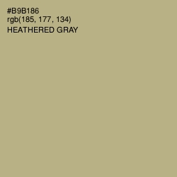 #B9B186 - Heathered Gray Color Image