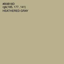 #B9B18D - Heathered Gray Color Image