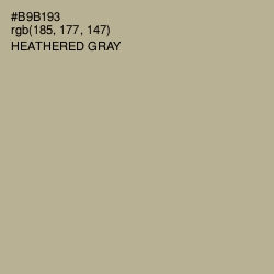 #B9B193 - Heathered Gray Color Image