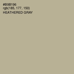 #B9B196 - Heathered Gray Color Image