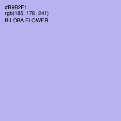 #B9B2F1 - Biloba Flower Color Image