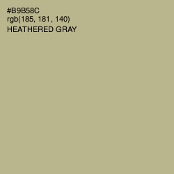 #B9B58C - Heathered Gray Color Image