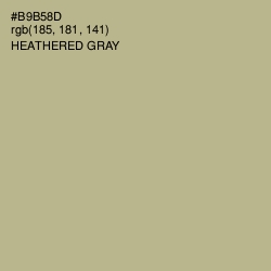 #B9B58D - Heathered Gray Color Image