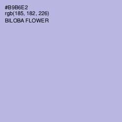 #B9B6E2 - Biloba Flower Color Image